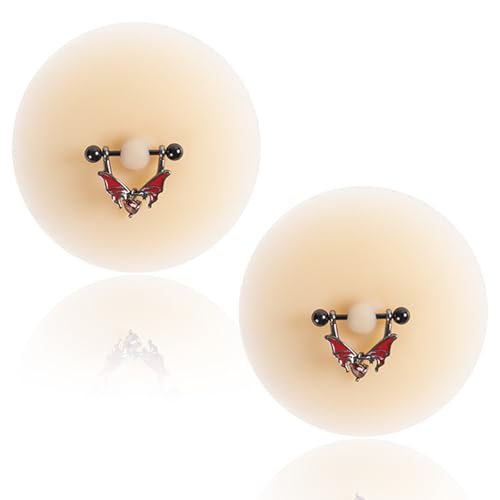 2 Pcs Silicone Nipple Cover with Piercing, Waterproof, Reusable Pasties