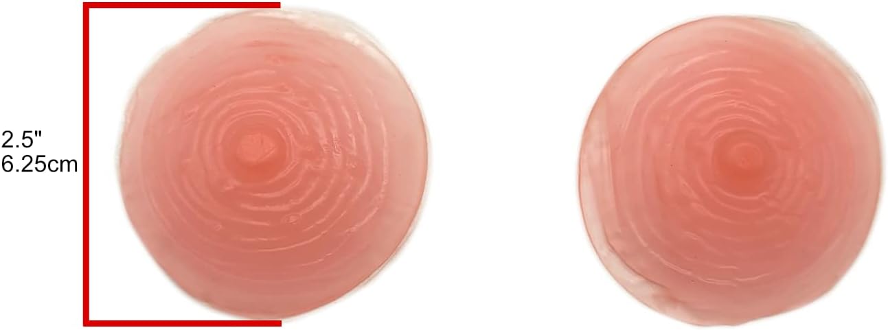 Silicone adhesive reusable attachable nipples for crossdressing transgender breast forms mastectomy costume cosplay and more