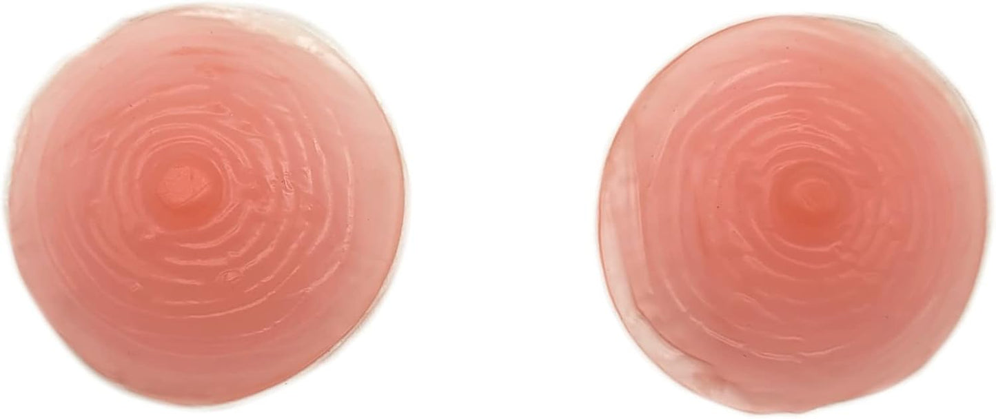 Silicone adhesive reusable attachable nipples for crossdressing transgender breast forms mastectomy costume cosplay and more