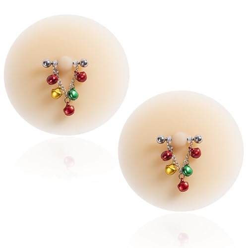 2 Pcs Silicone Nipple Cover with Piercing, Waterproof, Reusable Pasties