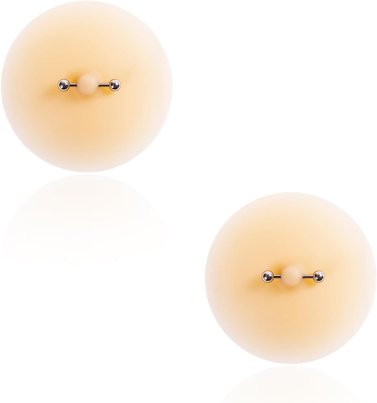 2 Pcs Silicone Nipple Cover with Piercing, Waterproof, Reusable Pasties