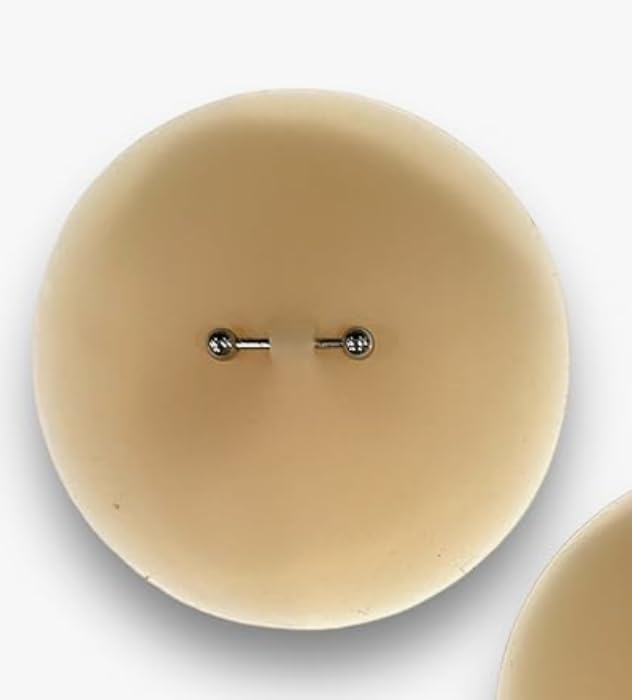Nipple Cover with Fake Nipple Piercing, Reusable Adhesive Silicone Nipple Pasties with Attached Nipple Piercing Jewelry